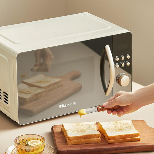 小熊（Bear） 微波炉 家用快捷 360°转盘加热20L五档火力 WBL-A20R3 20L容量+旋扭操控+快速加热 商品图4