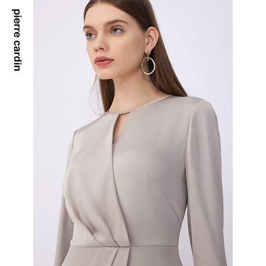 皮尔卡丹女装夏季新款通勤简约优雅淑女连衣裙C32DL031M1
 商品图3