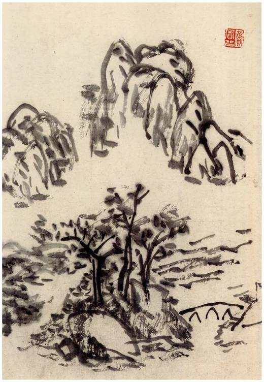 《黄宾虹墨迹》，软精装16开，黄宾虹著，浙江人民美术出版社2018年一版一印，定价120，售价108元。 商品图14