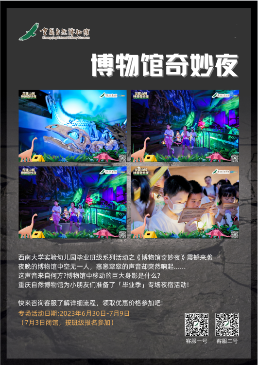 【重庆】博物馆奇妙夜——西大幼儿园毕业专场活动