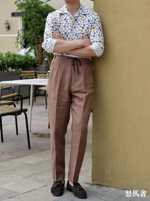 「15款可选」100%法国亚麻意式工艺裤装 商品图8