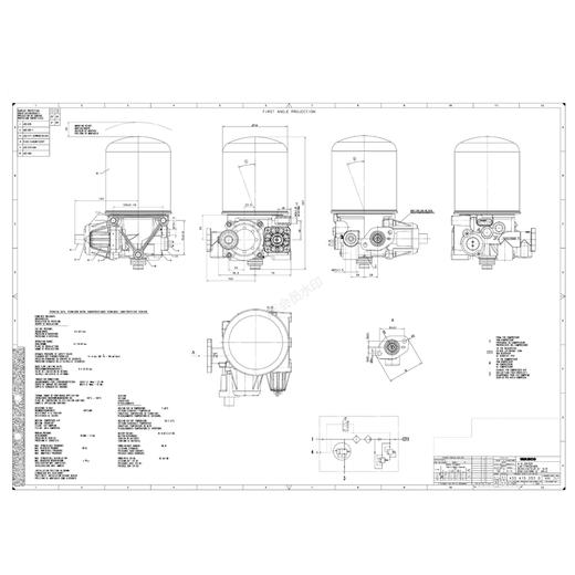 干燥器总成 空气处理单元 威伯科WABCO4324150530 包邮 商品图3