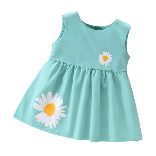 【可爱俏皮背心连衣裙】女童夏装连衣裙纯棉新款2023宝宝公主裙中小童韩版洋气无袖背心裙 商品图4
