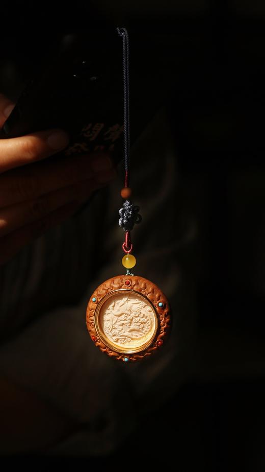 【青山特惠】老山檀 丹凤朝阳 运转乾坤 吊坠s9 商品图6