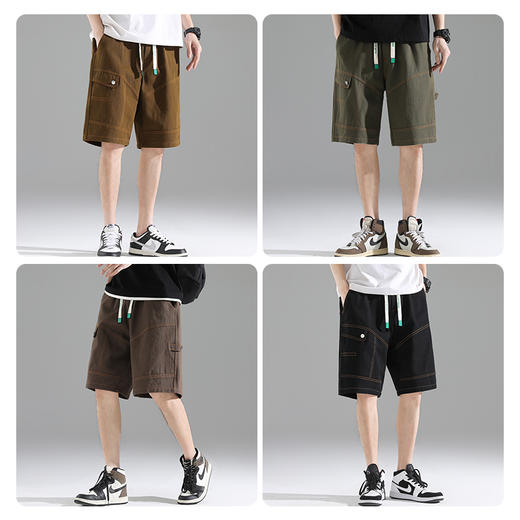 一口价【新款DYF】加肥加大男装夏季纯棉大码短裤大号休闲透气中裤 商品图1