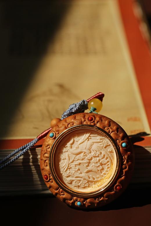 【青山特惠】老山檀 丹凤朝阳 运转乾坤 吊坠s9 商品图3