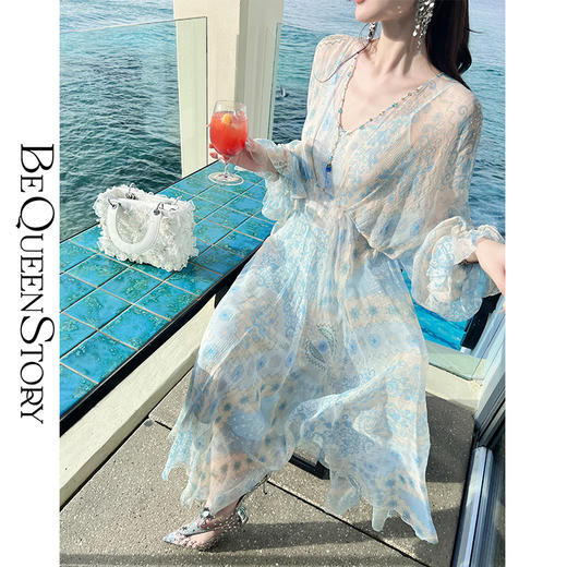 BeQueenStory【邂逅美索不达米亚】优雅连衣裙&套装2023夏季新款 商品图0