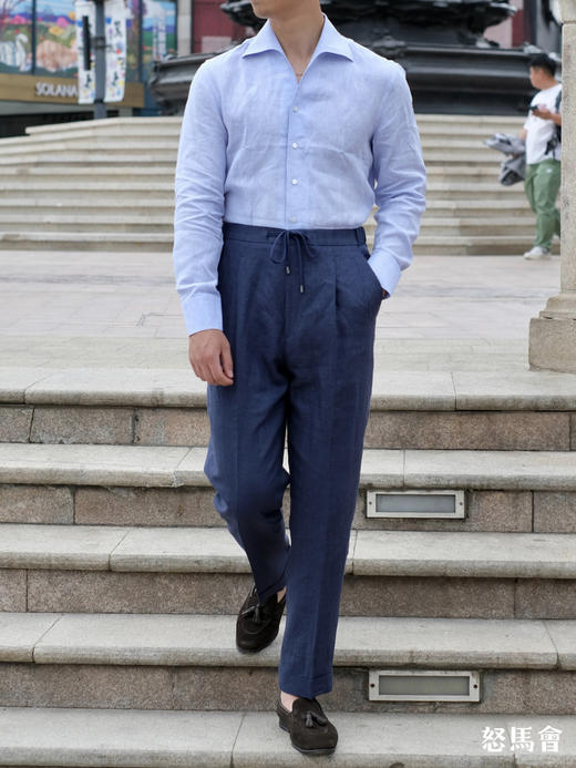 「15款可选」100%法国亚麻意式工艺裤装 商品图5