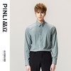 PINLI品立春季新款男士百搭纯色打底衬衫长袖衬衣GD231113038 商品缩略图0