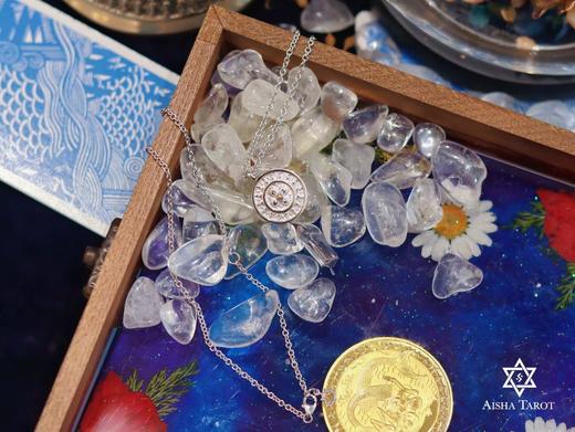 白金双面财符&如意轮项链 商品图3