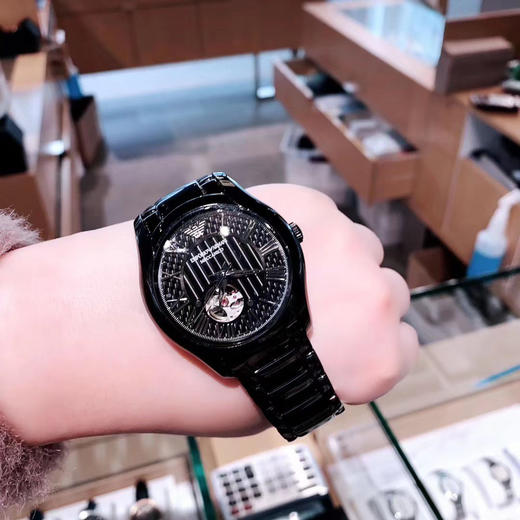 鼎鼎大名的黑武士⌚Armani阿玛尼Ar60014男士机械表⚙️ 商品图5