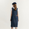 谜底复古A型牛仔连衣裙无袖2023秋新款小香风提花背心裙233ML0976 商品缩略图2