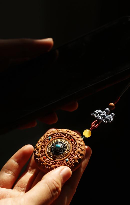 【青山特惠】老山檀 丹凤朝阳 运转乾坤 吊坠s9 商品图7