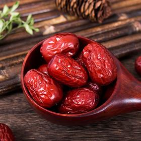 【超值两袋装！新疆大枣500克】皮薄肉多弹性好，果肉可快速回弹，枣肉紧实口感细腻香甜可口，带包装若羌红枣灰枣香甜可口健康