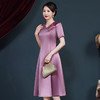 JC-62316喜庆结婚婚宴喜婆婆女装礼服喜婆婆年轻款醋酸连衣裙 商品缩略图2