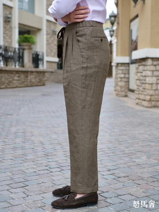 「15款可选」100%法国亚麻意式工艺裤装 商品图10