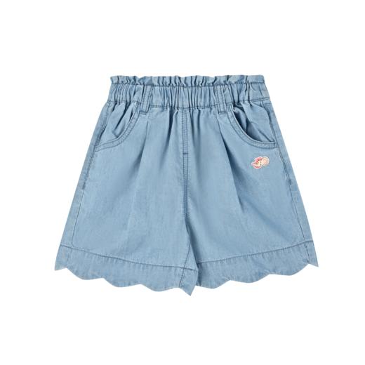 丽婴房-童衣类（夏）G3牛仔短裤6_浅蓝 商品图0