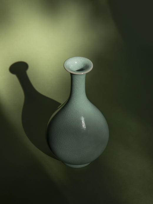 天青釉汝窑玉壶春瓶 商品图1