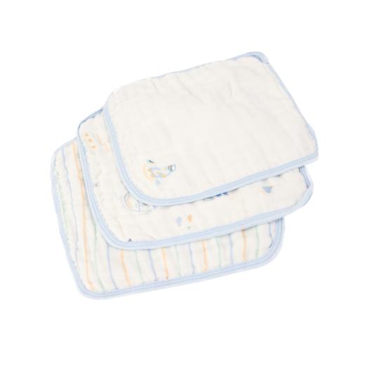 丽婴房-寝具类（春）G3纱布方巾(3入)小礼盒白色\米白 商品图1