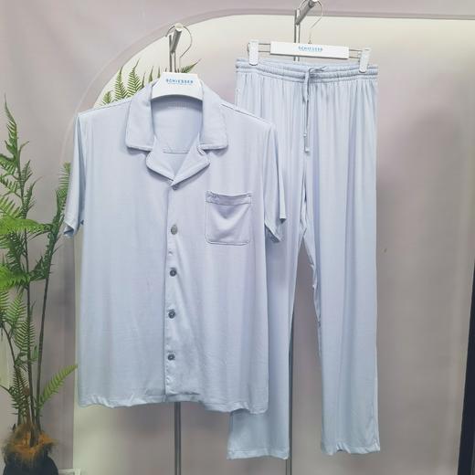 【经典莫代尔】SCHIESSER德国舒雅高端铂雅系列莫代尔男士家居服95/21349H 商品图0