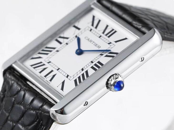 AF厂卡地亚坦克石英女表复刻表最强注解-对比正品真假评测