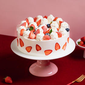 会员特惠129.9元起【香甜诱人】甜心莓莓蛋糕，草莓遇见蓝莓，甜美碰见微酸（南京幸福西饼蛋糕）