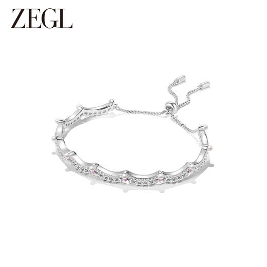 ZEGL设计师蕾丝系列人造珍珠手链女生轻奢小众精致2023年新款手镯 商品图0