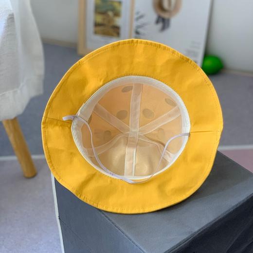 宝宝渔夫帽春夏可爱圆点遮阳盆帽婴儿卡通长颈鹿1岁2童秋季帽 商品图3