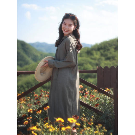 【线上专属】连帽连衣裙（22807094-墨黪） 商品图2