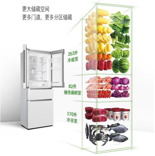 博世  冰箱  KFF98AA26C  605L多门冰箱 大容量无霜变频冰箱   维他保鲜铂金净风 商品图3