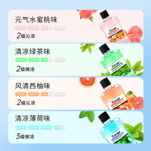 【4瓶装！益生菌漱口水】牙小护益生菌漱口水，清新口气，持久清新力，0酒精0蔗糖0氟，温和不刺激，4种口味选择，yi菌口腔护理，男女便携式瓶装，全家都可用！ry 商品图2
