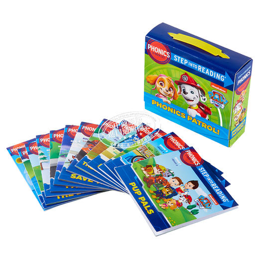 【中商原版】Phonics Patrol PAW 12 Step into Reading Books 汪汪队自然拼读小套装 12册 英文原版进口图书幼儿早教图画书 商品图3
