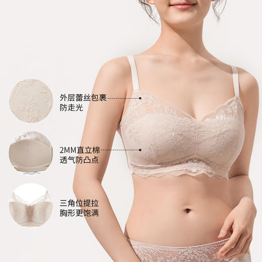 【门店积分兑换】奶糖派舒夏无钢圈文胸 商品图2