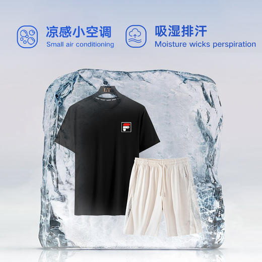 【新款DSK】大依优型大码男装夏季加肥加大运动套装大号短袖t恤短裤 商品图2