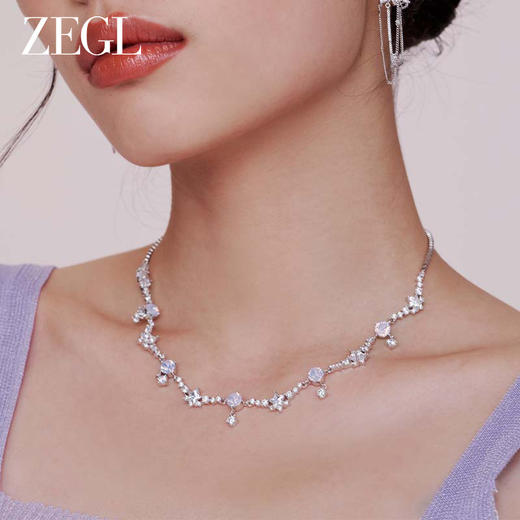ZEGL设计师耀影星河系列星星项链女轻奢小众2023年新款爆款锁骨链 商品图4