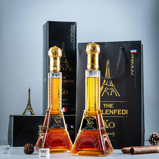【2瓶】格伦芬帝金樽XO白兰地500ml×2瓶40%VOL口感醇臻年货过节送礼甄选 商品图1