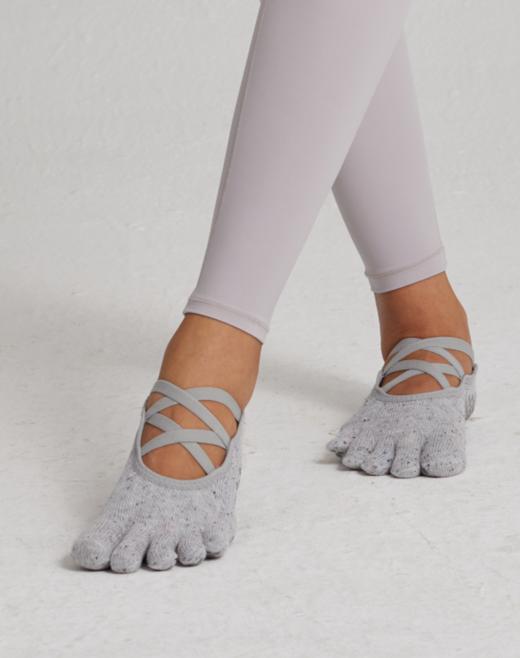 《15送1》哈瓦塔爆款纯棉交叉防滑五指瑜伽袜芭蕾普拉提舞蹈健身运动 商品图1