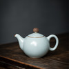 【丰子汝窑】【天青圆珠壶】15x10cm 290ml 茶壶纯手工开片泡茶壶陶瓷汝瓷天青功夫茶具 商品缩略图2