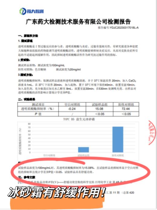 TOPC B5益生元冰砂霜110g/罐   上脸自带冰凉清爽感，一抹降温，舒缓红肿 有效补水保湿，深层滋养肌肤，趁活动备起来！（临期：27年5月到期） 商品图7