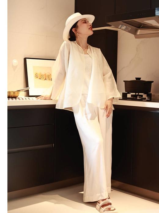 【抖音专属】阔腿裤（23709003B凝脂） 商品图2