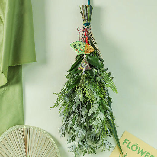 艾草花束-端午节新鲜艾草菖蒲门挂艾草叶驱蚊祈福民俗花束 商品图0