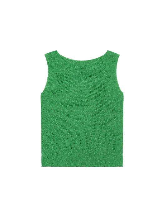 322工房经典再造竹节棉针织背心2023夏款极简百搭显瘦上衣女B085 商品图4