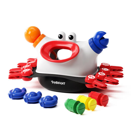 【三合一进阶螃蟹夹 学筷控笔先人一步】 TOPBRIGHT特宝儿螃蟹夹夹乐 3种夹子工具促进手指训练 提高宝宝生活自主能力 数字认知 为用筷和控笔做准备 商品图7