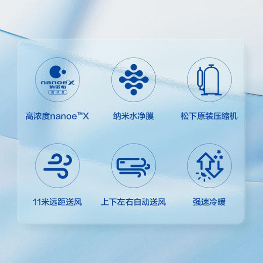 松下空调新三级能效3匹柜机立式变频11米送风 原装压缩机 纳诺怡除菌 纳米水净膜清洁D27FS30 商品图1