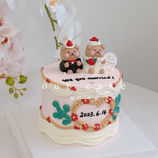 求婚/结婚/领证/纪念日立体小动物蛋糕多款式-低糖处理无添加 商品图3