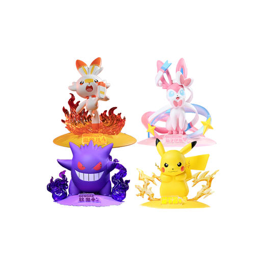 Pokemon/宝可梦 收藏手办 耿鬼 仙子伊布 皮卡丘 炎兔儿 商品图0