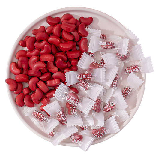 【甜蜜相思醇厚溢出来！解馋小零食 益生元红豆薏米糖果】浓浓红豆味入口醇香，健康美味细腻甜蜜好心情，清甜不腻，上课常备糖网红追剧休闲小零食暖送礼红豆饮七夕情人节健康 商品图4
