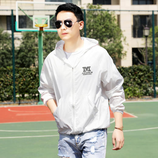 「五色可选」防晒衣男夏季薄款简约外套轻薄遮阳钓鱼服男士防晒服上衣 商品图2