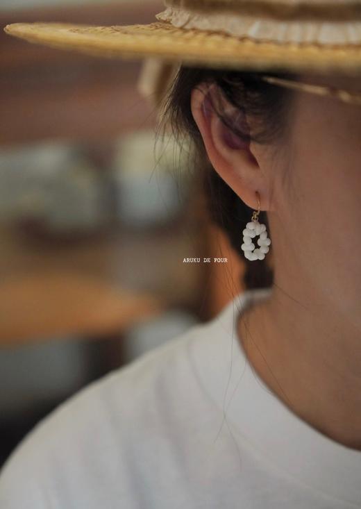 Toile黑白2色耳环 商品图1