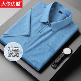 一口价【新款DB】大依优型大码男装夏季短袖加肥加大衬衫大号衬衣男